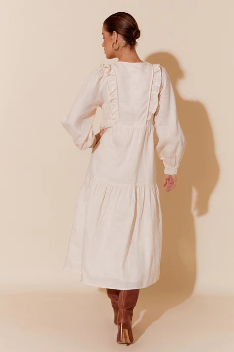 Polly Linen Dress - Cream