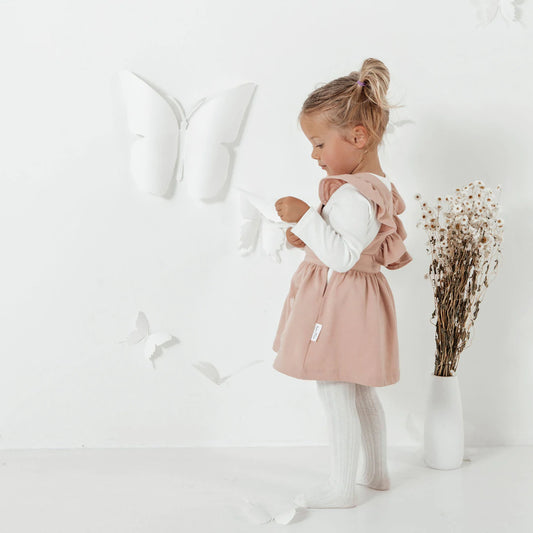 Aster & Oak Song Bird Embroidered Pinafore