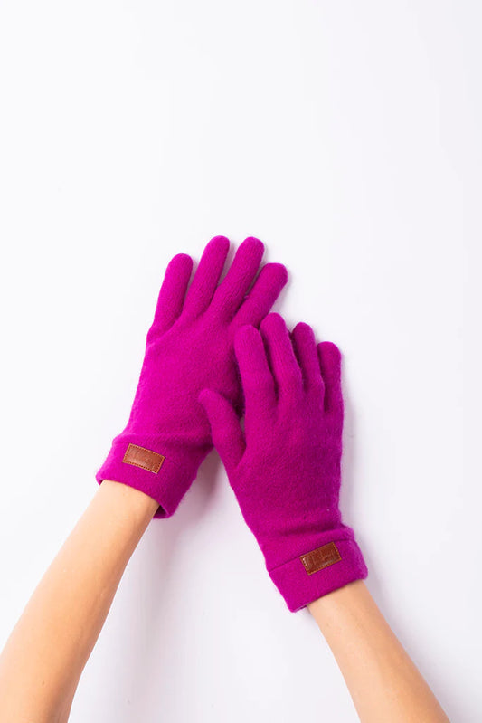 Cashmere Gloves - Hot Pink