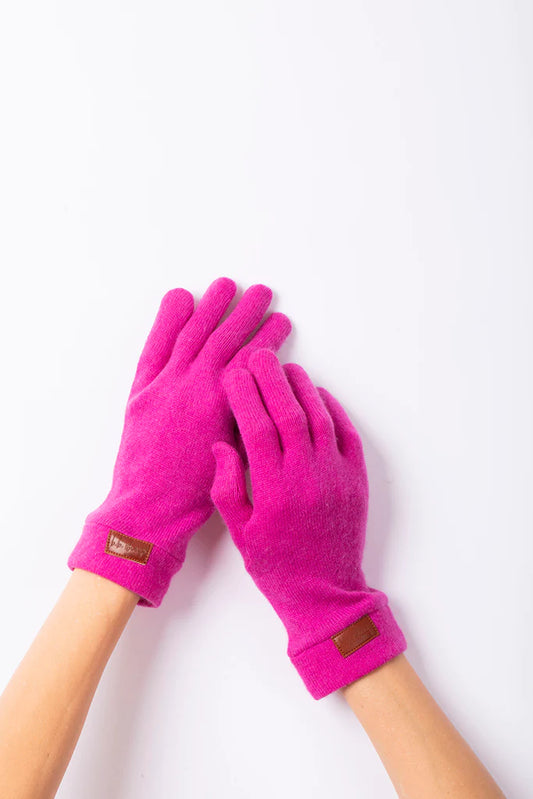 Cashmere Gloves - Barbie Pink