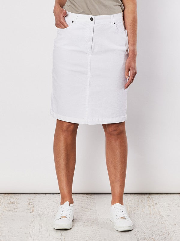 White Miracle Denim Skirt