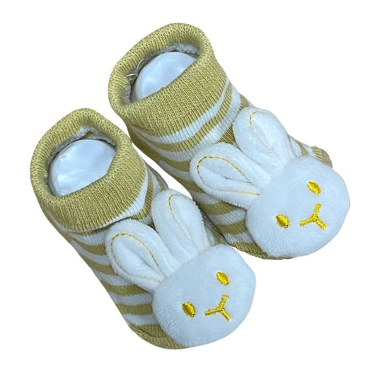 Bunny Socks with Rattles - Assorted Colours