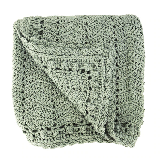 Crochet Baby Blanket - Sage
