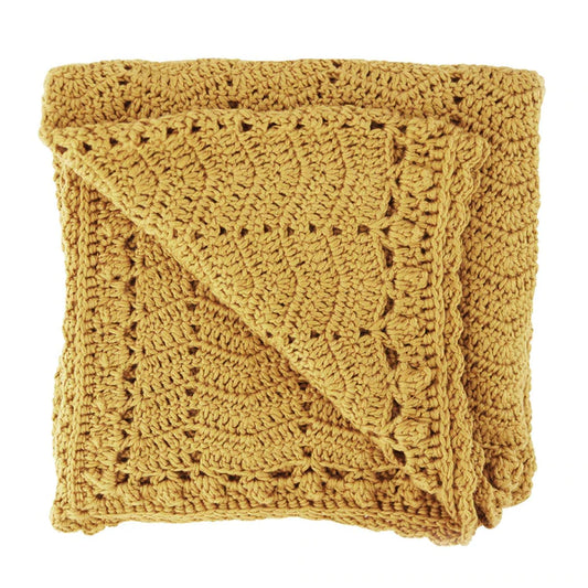 Crochet Baby Blanket - Turmeric