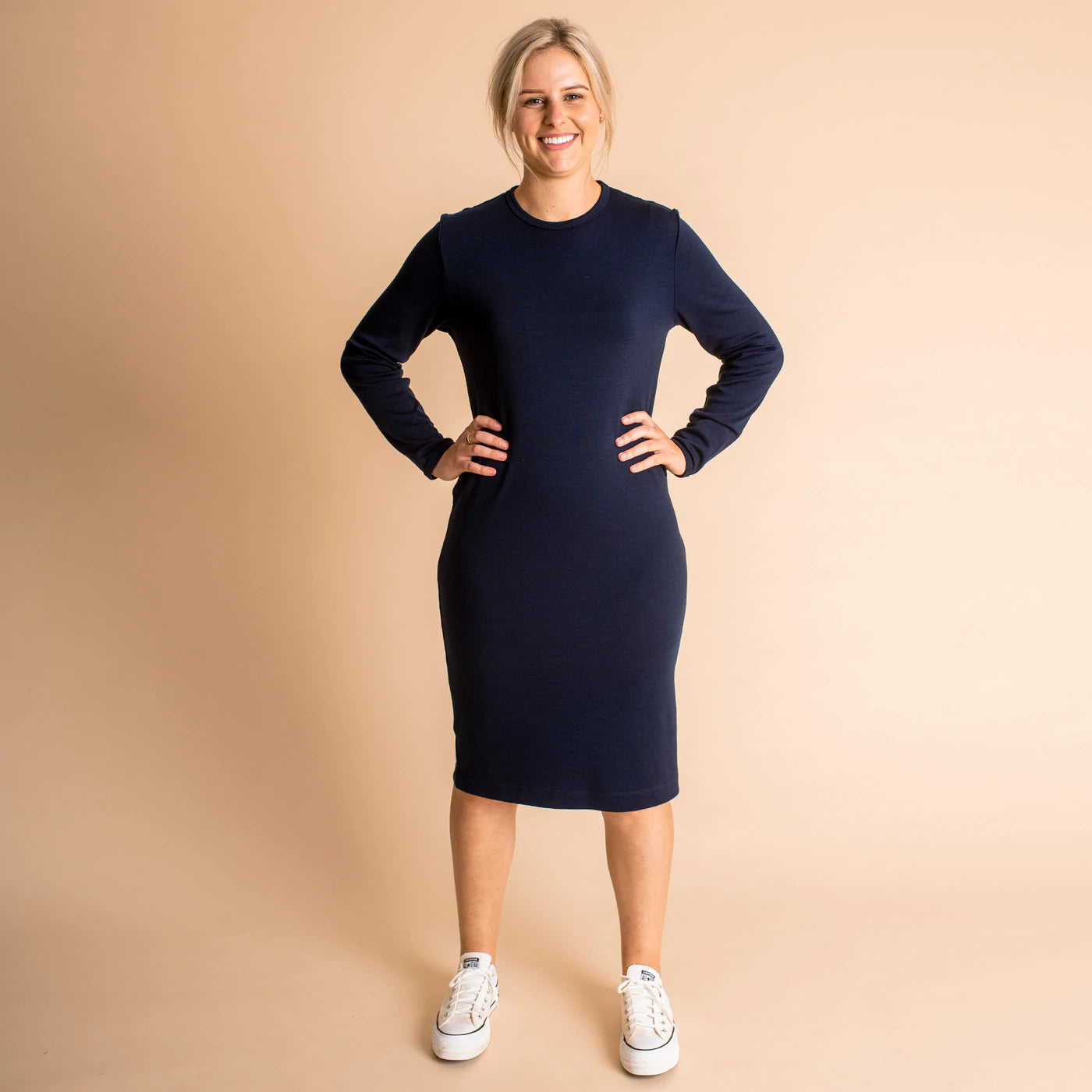 Woolerina Relaxed Fit Dress - Navy