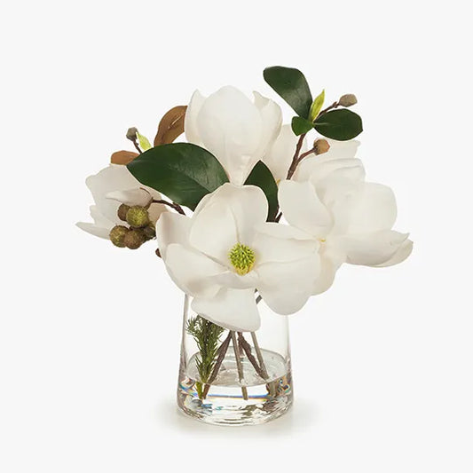 Magnolia Mix in Vase - White