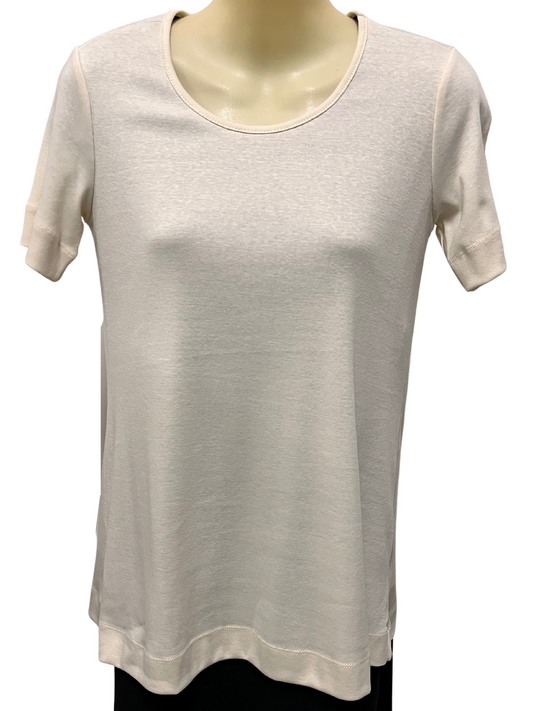 Cotton Basic T-Shirt - Raw White