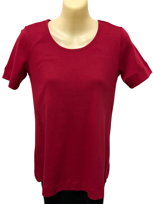 Cotton Basic T-Shirt - Brick Red