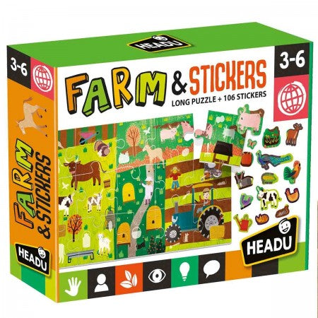 Headu - The Farm Puzzle & Stickers