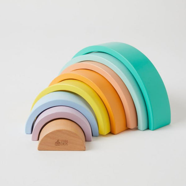 Studio circus Wooden Rainbow Stacker Toy